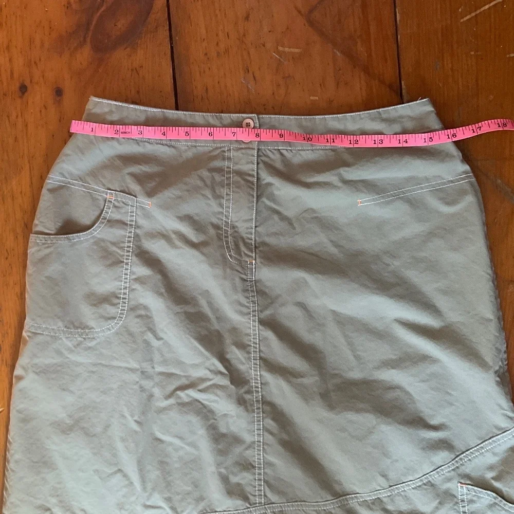 Safari green cargo skirt by Dakini size 10 - Picture 8 of 12